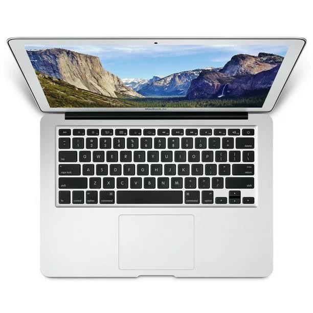 Refurbished Apple MacBook Air - 11.6-inch, Intel Core i5, Intel HD Graphics 6000, 128GB SSD, 4GB RAM, Bundle(Black Case, Wireless Mouse, Headset), 180-day Warranty