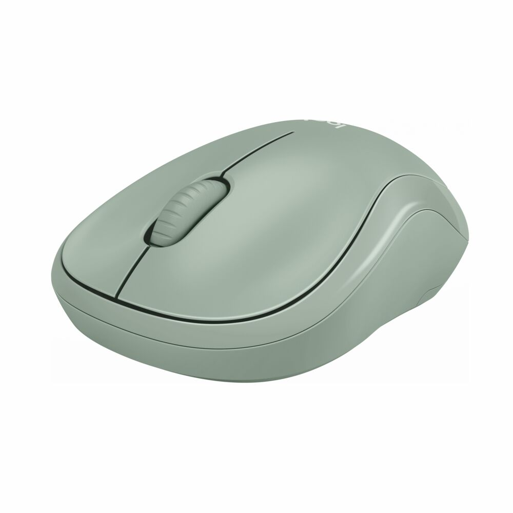 Logitech Silent Wireless Mouse, 2.4 GHz with USB Receiver, 1000 DPI Optical Tracking, 18-Month Battery, Ambidextrous, Compatible with PC, Mac, Laptop, Eucalyptus