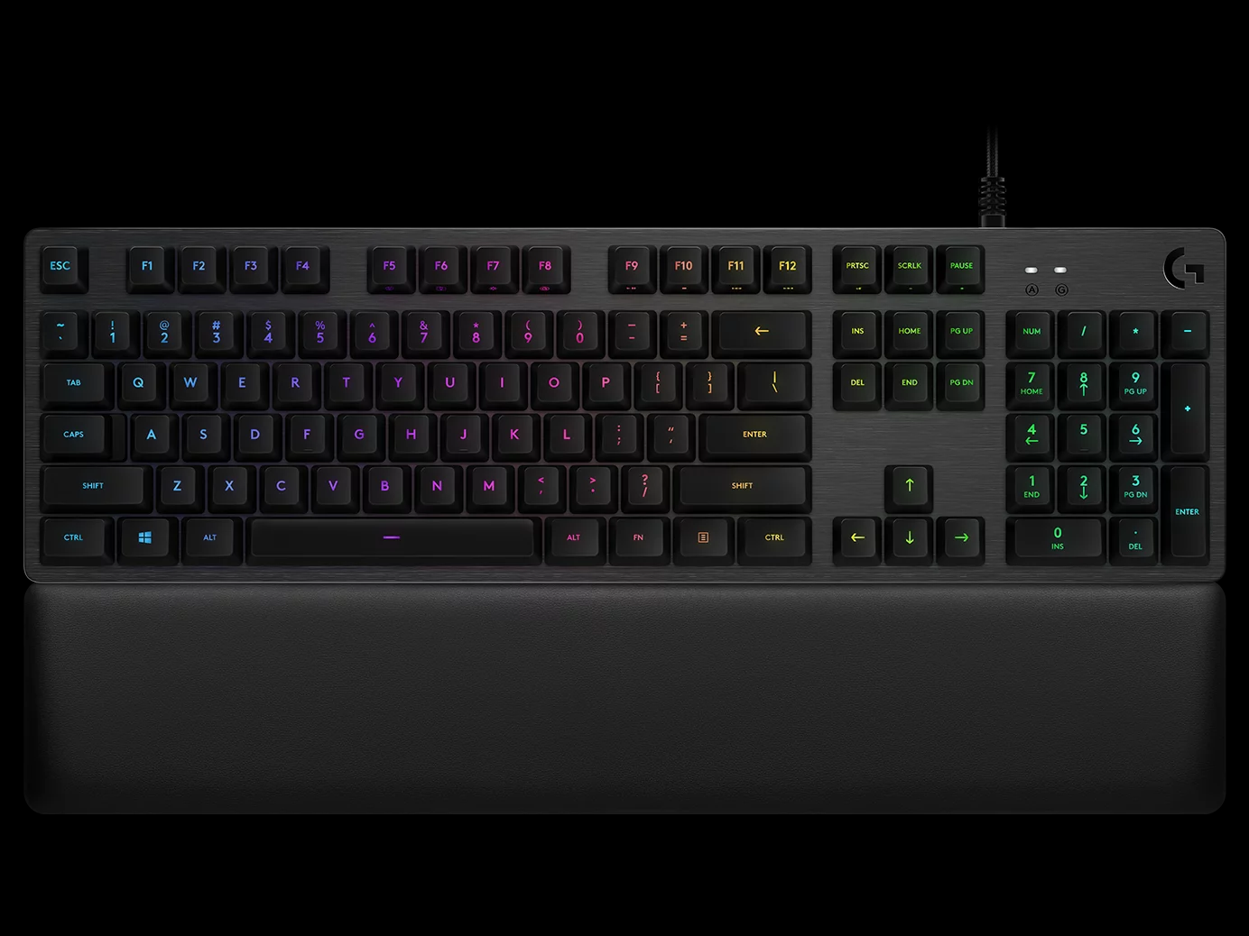 Logitech G513 Mechanical Gaming Corded Computer Keyboard for PC, Backlit, Black