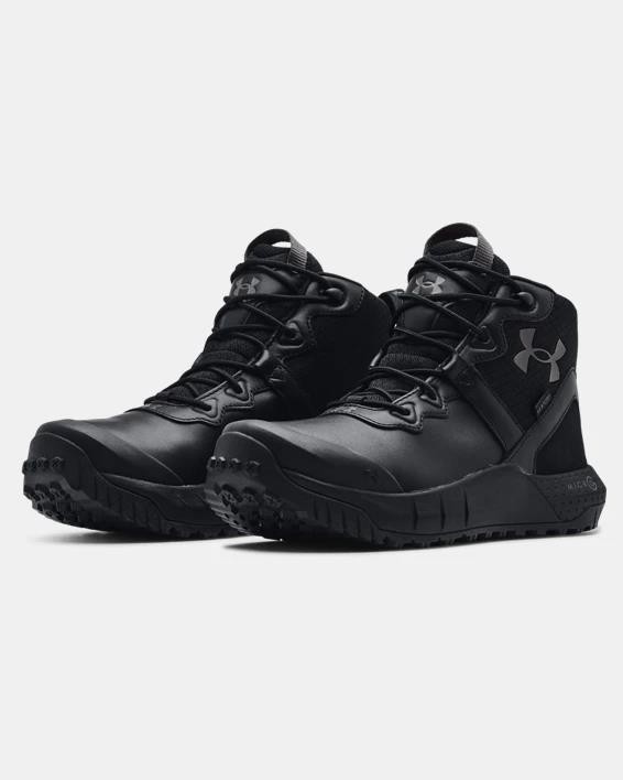 Men's UA Micro G Valsetz Mid Leather Waterproof Tactical Boots