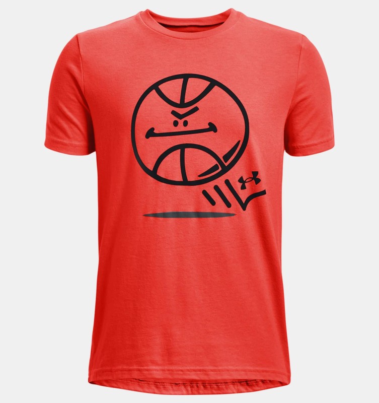 Boys' UA Smiling Basketball Short Sleeve